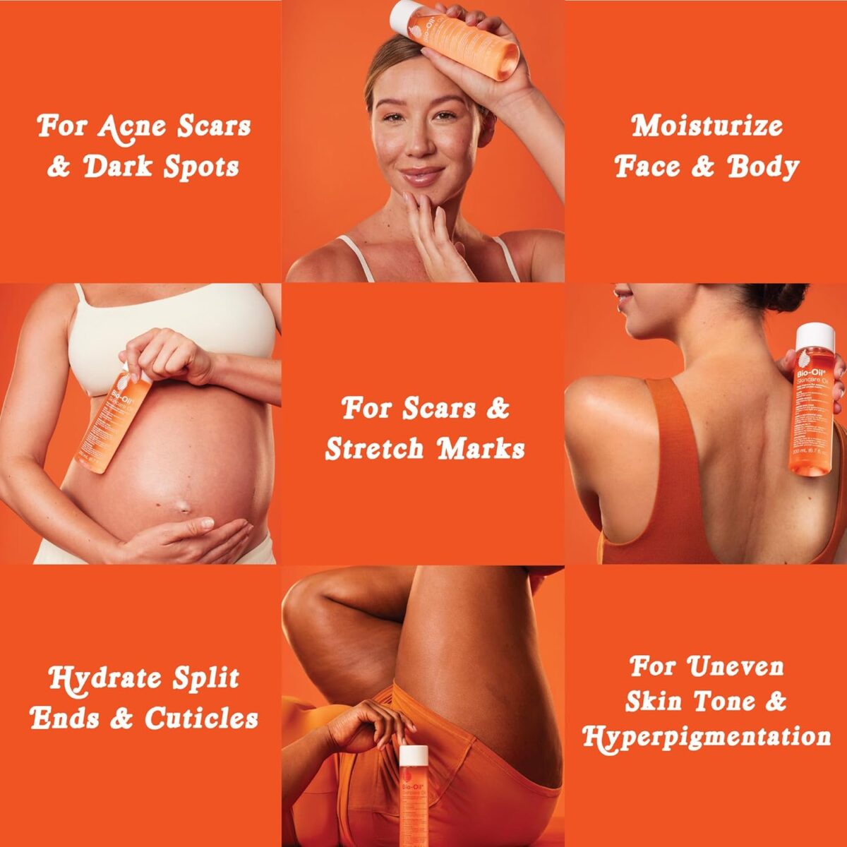 Bio-Oil Skincare Body Oil Serum, Face and Body Moisturizer with Vitamin E & A, for Scars, Stretch Marks, Sensitive Skin, All Skin Types, Dermatologist Recommended, Non-Comedogenic, 6.7 Oz - Image 6