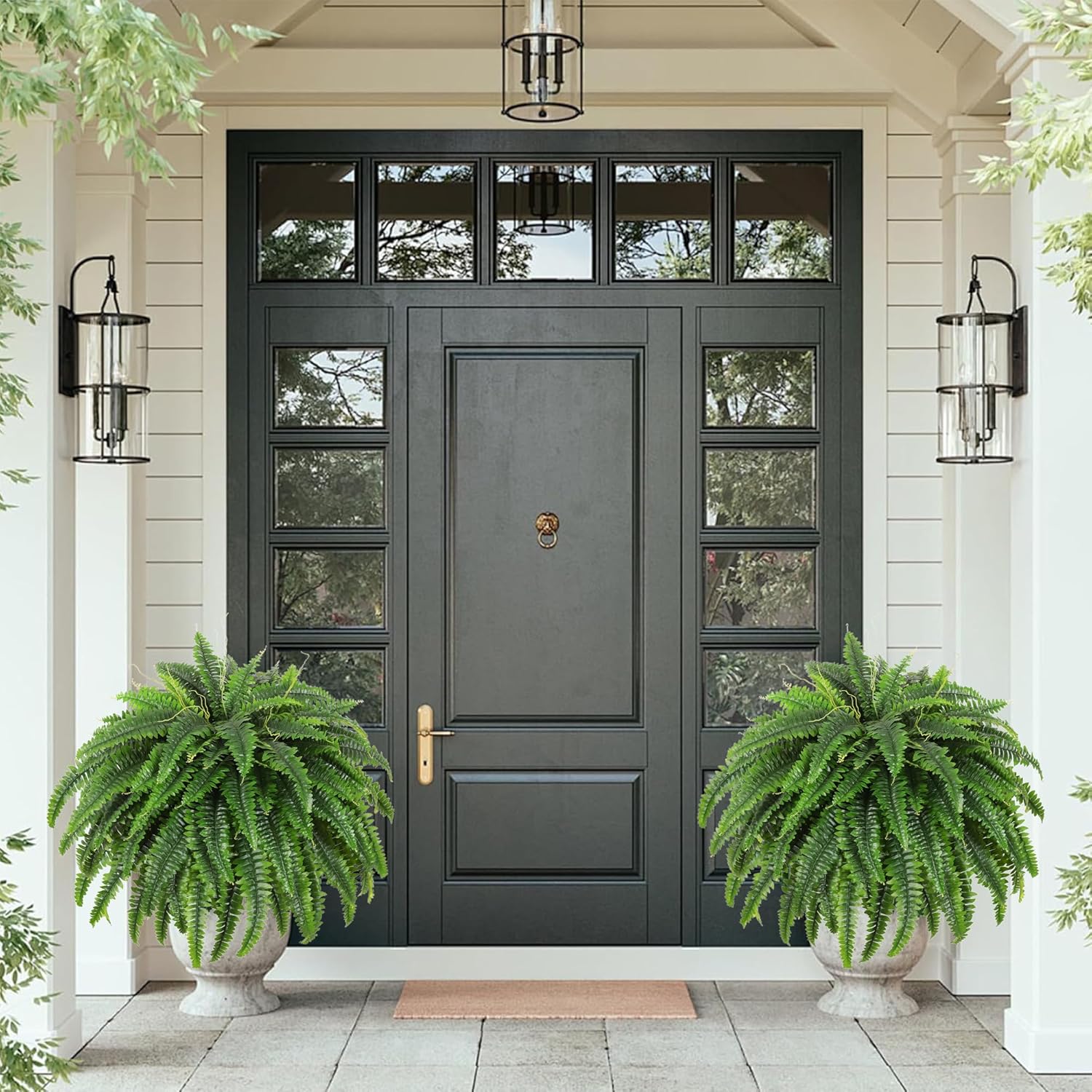 1760741819_Single-Silky-Artificial-Boston-Fern-Bush-49Inch-Large-Artificial-Ferns-for-Outdoors-Large-Faux-Ferns-Artificial-PlantsSuitable-for-Decorating-Office-Living-Room-Faux-Greenery95Branches.jpg Single Silky Artificial Boston Fern Bush, 49Inch Large Artificial Ferns for Outdoors, Large Faux Ferns Artificial Plants,Suitable for Decorating Office, Living Room Faux Greenery,95Branches - Image 4