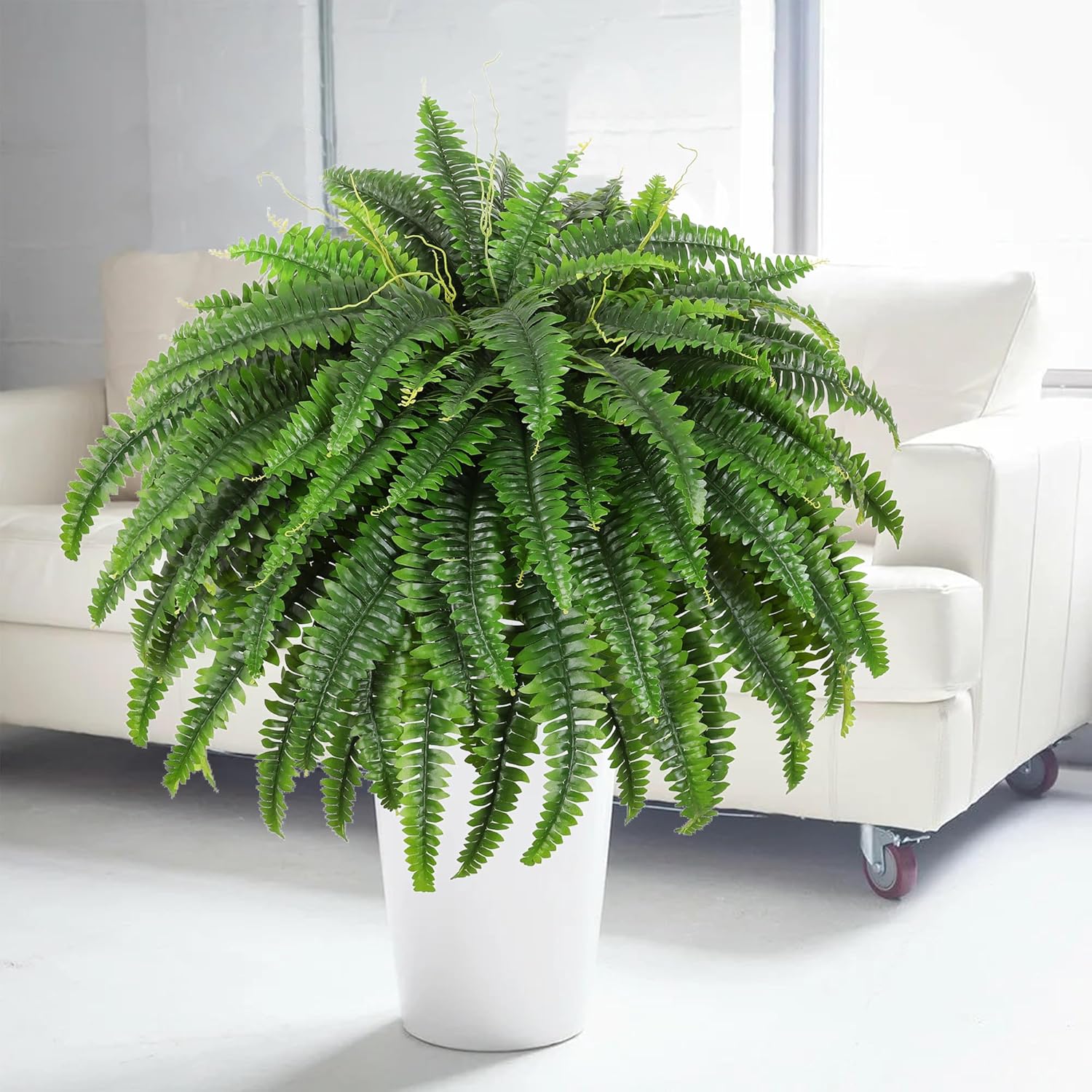 1760741824_Single-Silky-Artificial-Boston-Fern-Bush-49Inch-Large-Artificial-Ferns-for-Outdoors-Large-Faux-Ferns-Artificial-PlantsSuitable-for-Decorating-Office-Living-Room-Faux-Greenery95Branches.jpg Single Silky Artificial Boston Fern Bush, 49Inch Large Artificial Ferns for Outdoors, Large Faux Ferns Artificial Plants,Suitable for Decorating Office, Living Room Faux Greenery,95Branches - Image 7