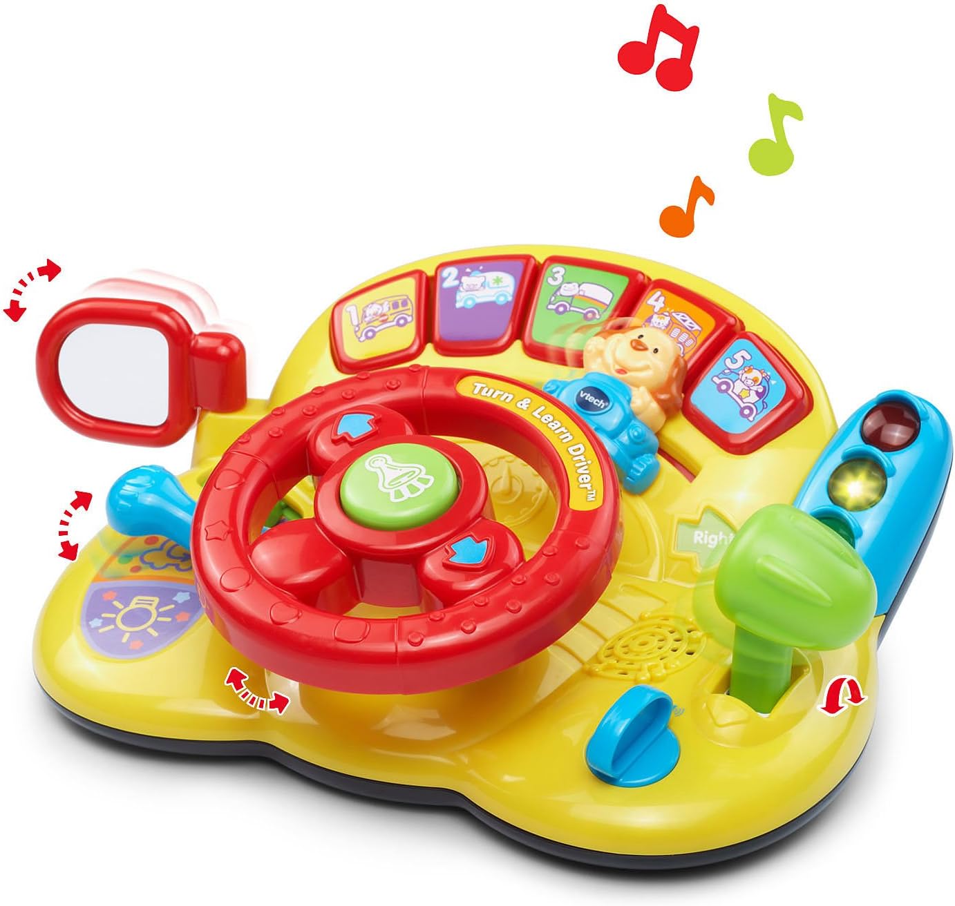 1760818334_VTech-Turn-and-Learn-Driver-Yellow.jpg VTech Turn and Learn Driver, Yellow - Image 3