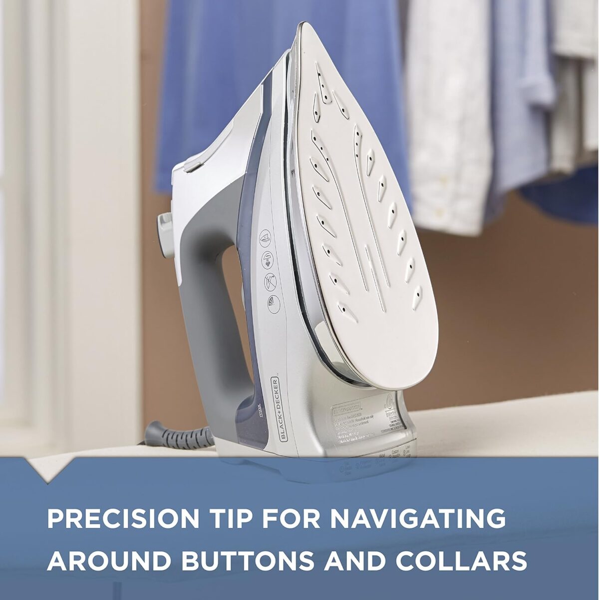 BLACK+DECKER Allure Professional Steam Iron, Blue, D3030 - Image 5