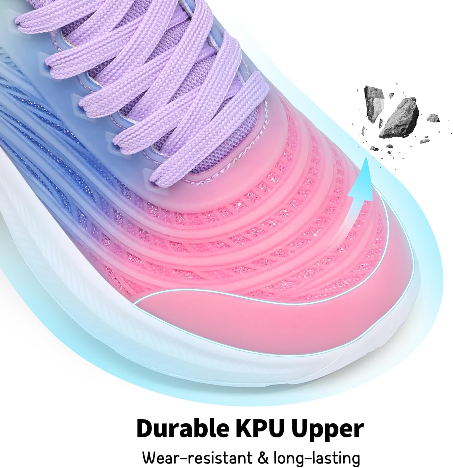 1760821634_DREAM-PAIRS-Girls-Boys-Shoes-Kids-Lace-up-Tennis-Sparkle-Glitter-Athletic-Running-Sneakers.jpg DREAM PAIRS Girls Boys Shoes Kids Lace up Tennis Sparkle Glitter Athletic Running Sneakers - Image 4