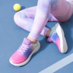 DREAM PAIRS Girls Boys Shoes Kids Lace up Tennis Sparkle Glitter Athletic Running Sneakers - Image 6