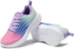 DREAM PAIRS Girls Boys Shoes Kids Lace up Tennis Sparkle Glitter Athletic Running Sneakers - Image 7