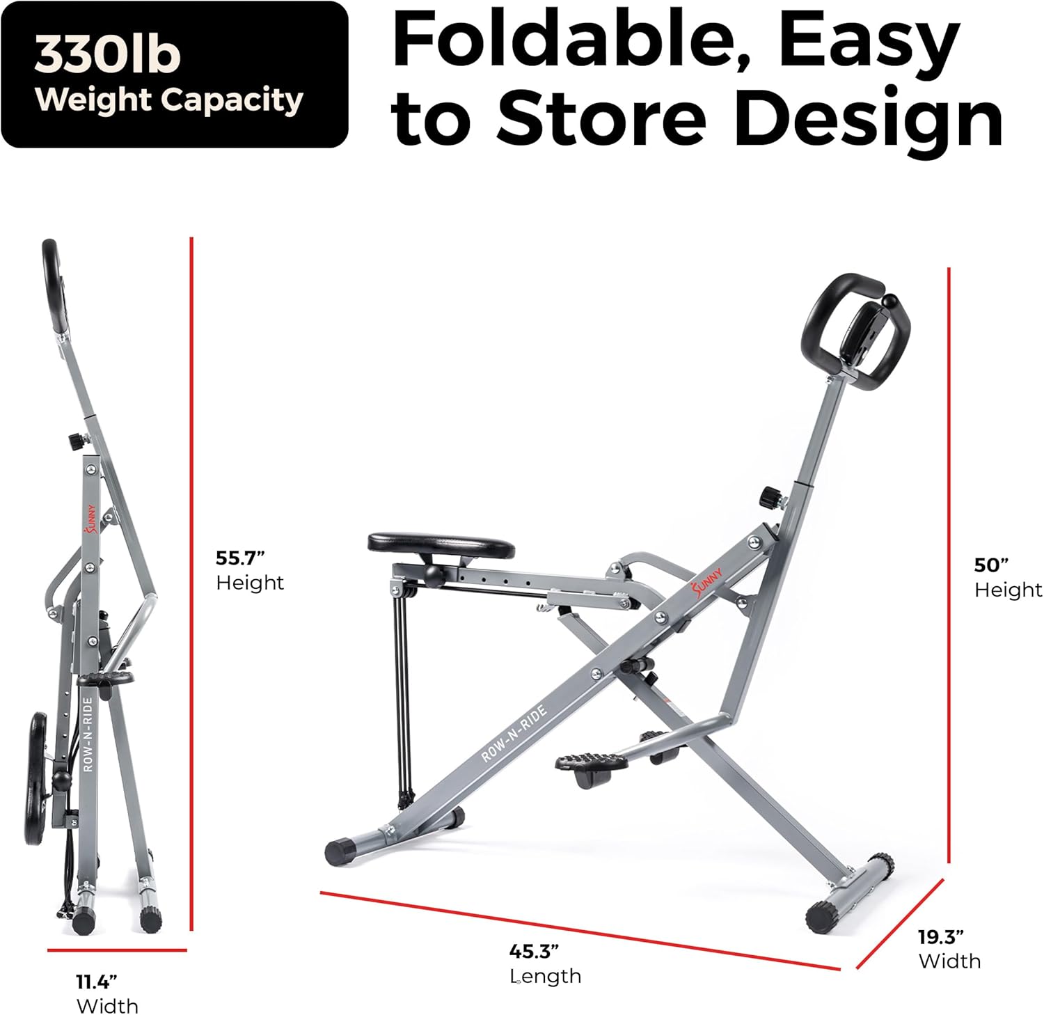 1760823513_Sunny-Health-Fitness-Smart-Row-N-Ride-Glute-Leg-Trainer-Foldable-Squat-Assist-Rower-with-Exclusive-SunnyFit-App-Connection.jpg Sunny Health & Fitness Smart Row-N-Ride Glute & Leg Trainer, Foldable Squat Assist Rower with Exclusive SunnyFit App Connection - Image 7