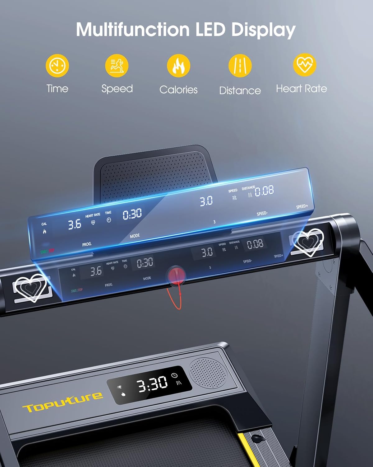 1760823897_Walking-Pad-Treadmill-with-12-Incline-4-in-1-Folding-Treadmill-for-HomeOffice-with-Handle-Bar-2.5HP-Under-Desk-Treadmills-Portable-Walking-Pad-with-App-Bluetooth-Speaker-0.6-10MPH.jpg Walking Pad Treadmill with 12% Incline, 4 in 1 Folding Treadmill for Home/Office with Handle Bar, 2.5HP Under Desk Treadmills Portable Walking Pad with App & Bluetooth Speaker, 0.6-10MPH - Image 6