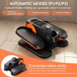 Under Desk Elliptical Machine, Morelax Ellipse Leg Exerciser for Seniors Fully Assembled, Quiet & Portable Electric Seated Pedal Exerciser with Remote Control & 12 Adjustable Speeds - Image 4