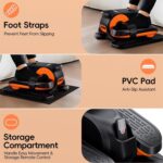 Under Desk Elliptical Machine, Morelax Ellipse Leg Exerciser for Seniors Fully Assembled, Quiet & Portable Electric Seated Pedal Exerciser with Remote Control & 12 Adjustable Speeds - Image 5