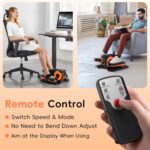 Under Desk Elliptical Machine, Morelax Ellipse Leg Exerciser for Seniors Fully Assembled, Quiet & Portable Electric Seated Pedal Exerciser with Remote Control & 12 Adjustable Speeds - Image 7