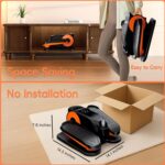 Under Desk Elliptical Machine, Morelax Ellipse Leg Exerciser for Seniors Fully Assembled, Quiet & Portable Electric Seated Pedal Exerciser with Remote Control & 12 Adjustable Speeds - Image 9