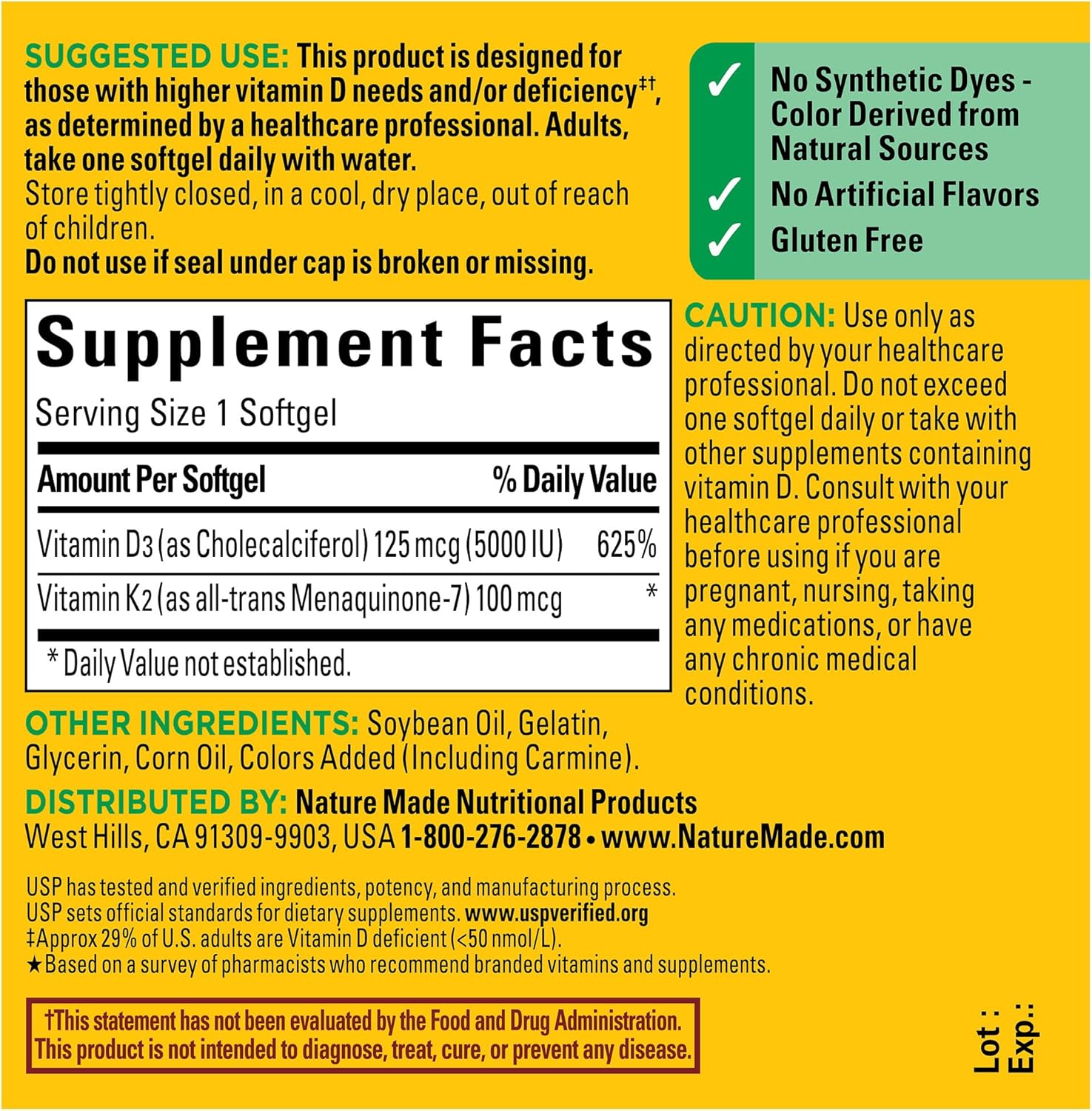1760824381_Nature-Made-Vitamin-D3-K2-Supplement-5000-IU-125-mcg-Vitamin-D-for-Bone-Teeth-Muscle-and-Immune-Support-30-D3-and-K2-Softgels-30-Day-Supply.jpg Nature Made Vitamin D3 K2 Supplement, 5000 IU (125 mcg) Vitamin D for Bone, Teeth, Muscle and Immune Support, 30 D3 and K2 Softgels, 30 Day Supply - Image 6