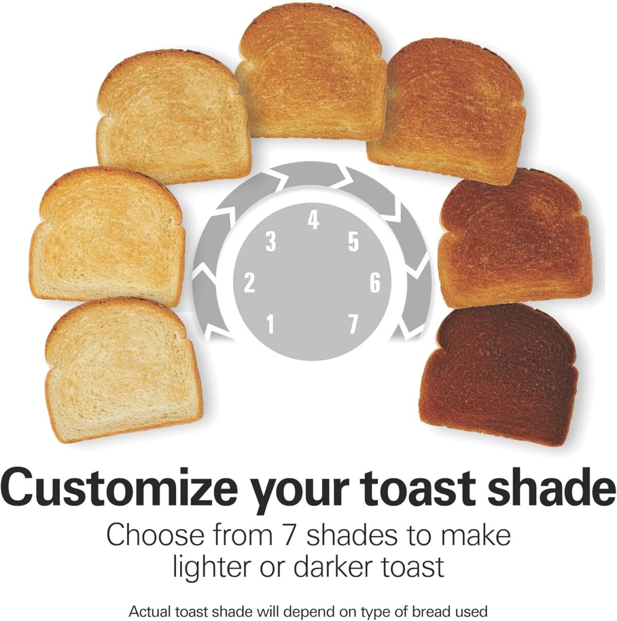 Proctor Silex 2-Slice Toaster with Extra Wide Slots for Bagels, Cool-Touch Walls, Shade Selector, Toast Boost, Auto Shut-off and Cancel Button, Black (22305) - Image 6