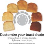 Proctor Silex 2-Slice Toaster with Extra Wide Slots for Bagels, Cool-Touch Walls, Shade Selector, Toast Boost, Auto Shut-off and Cancel Button, Black (22305) - Image 6
