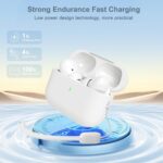 Wireless Earbuds Bluetooth 5.0 Headphones Noise Cancelling Air Buds Pods 3D Stereo Ear pods in-Ear Ear Buds with Deep Bass Earphones Sport Headsets for Android/Samsung/Apple iPhone - Image 4