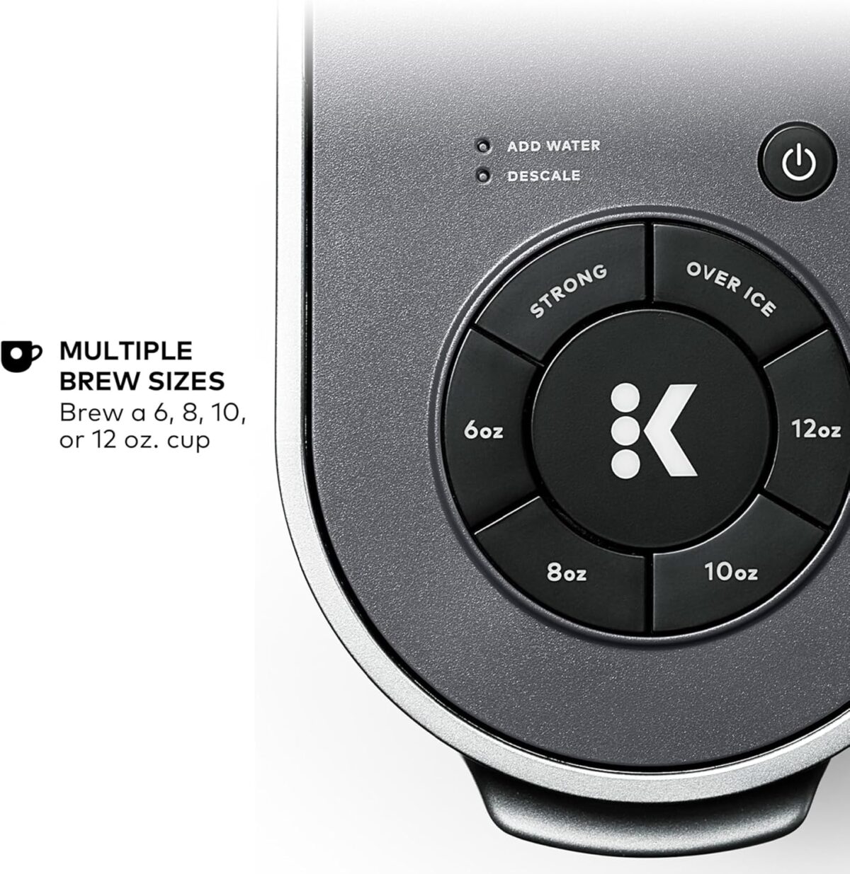 Keurig K-Supreme Single Serve K-Cup Pod Coffee Maker, MultiStream Technology, 4 Brew Sizes, 66oz Dual-Position Removable Reservoir, Gray - Image 8