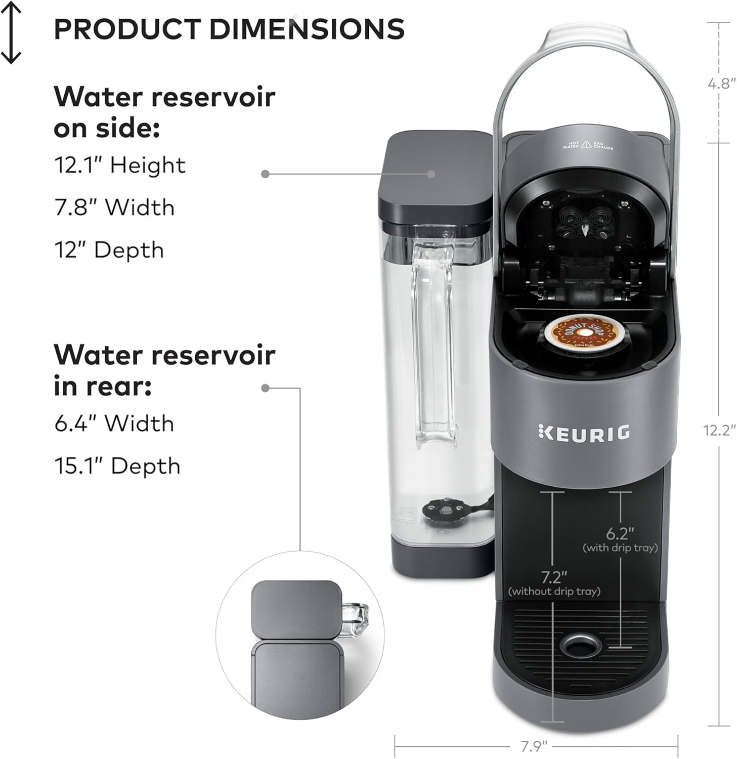 1760828374_Keurig-K-Supreme-Single-Serve-K-Cup-Pod-Coffee-Maker-MultiStream-Technology-4-Brew-Sizes-66oz-Dual-Position-Removable-Reservoir-Gray.jpg Keurig K-Supreme Single Serve K-Cup Pod Coffee Maker, MultiStream Technology, 4 Brew Sizes, 66oz Dual-Position Removable Reservoir, Gray - Image 11