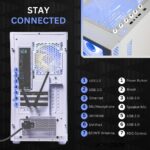 NOVATECH Phantom 2.0 - Prebuilt Gaming PC Desktop Computer - RX580 - Intel Xeon i7 3.5GHz - 16GB RAM - 512GB M.2 SSD WiFi/BT, Win 11 - Gaming Computer Tower - Pre Built PC Gameing - 1 Year Warranty - Image 8