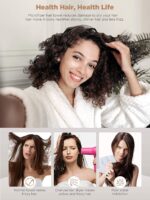 Hicober Microfiber Hair Towel,Turbans for Drying Wet Hair, Anti Frizz Hair Wrap Towels for Curly Hair Women (Blue,Grey,Pink) , 3 packs - Image 5