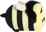Aurora® Enchanting Tasty Peach® Honeybee Meowchi Stuffed Animal - Bright & Colorful Design - Showpiece Plush - Yellow 7 Inches - Image 4