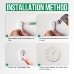 Wall Clock 12 Inch Silent Non-Ticking Imitation Wood Indoor Clock Round White Decor Clock Modern 3D Figures Quartz Wall Clocks for Home, Hotel, Office, School, Bedroom, Living Room, Kitchen - Image 10