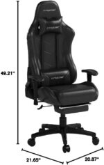 GTRACING Gaming Chair with Footrest Speakers Video Game Chair Bluetooth Music Heavy Duty Ergonomic Computer Office Desk Chair - Image 4