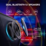 GTRACING Gaming Chair with Footrest Speakers Video Game Chair Bluetooth Music Heavy Duty Ergonomic Computer Office Desk Chair - Image 5