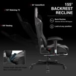 GTRACING Gaming Chair with Footrest Speakers Video Game Chair Bluetooth Music Heavy Duty Ergonomic Computer Office Desk Chair - Image 8