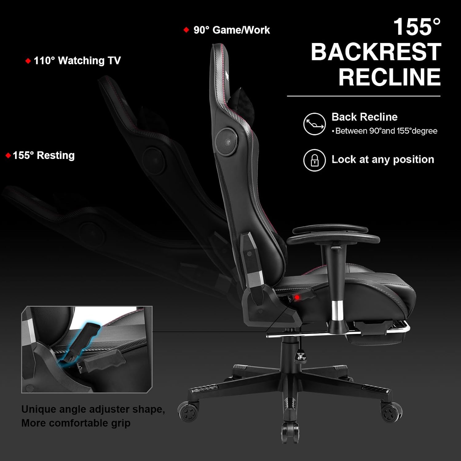 1760834290_GTRACING-Gaming-Chair-with-Footrest-Speakers-Video-Game-Chair-Bluetooth-Music-Heavy-Duty-Ergonomic-Computer-Office-Desk-Chair.jpg GTRACING Gaming Chair with Footrest Speakers Video Game Chair Bluetooth Music Heavy Duty Ergonomic Computer Office Desk Chair - Image 10