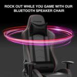 GTRACING Gaming Chair with Footrest Speakers Video Game Chair Bluetooth Music Heavy Duty Ergonomic Computer Office Desk Chair - Image 9