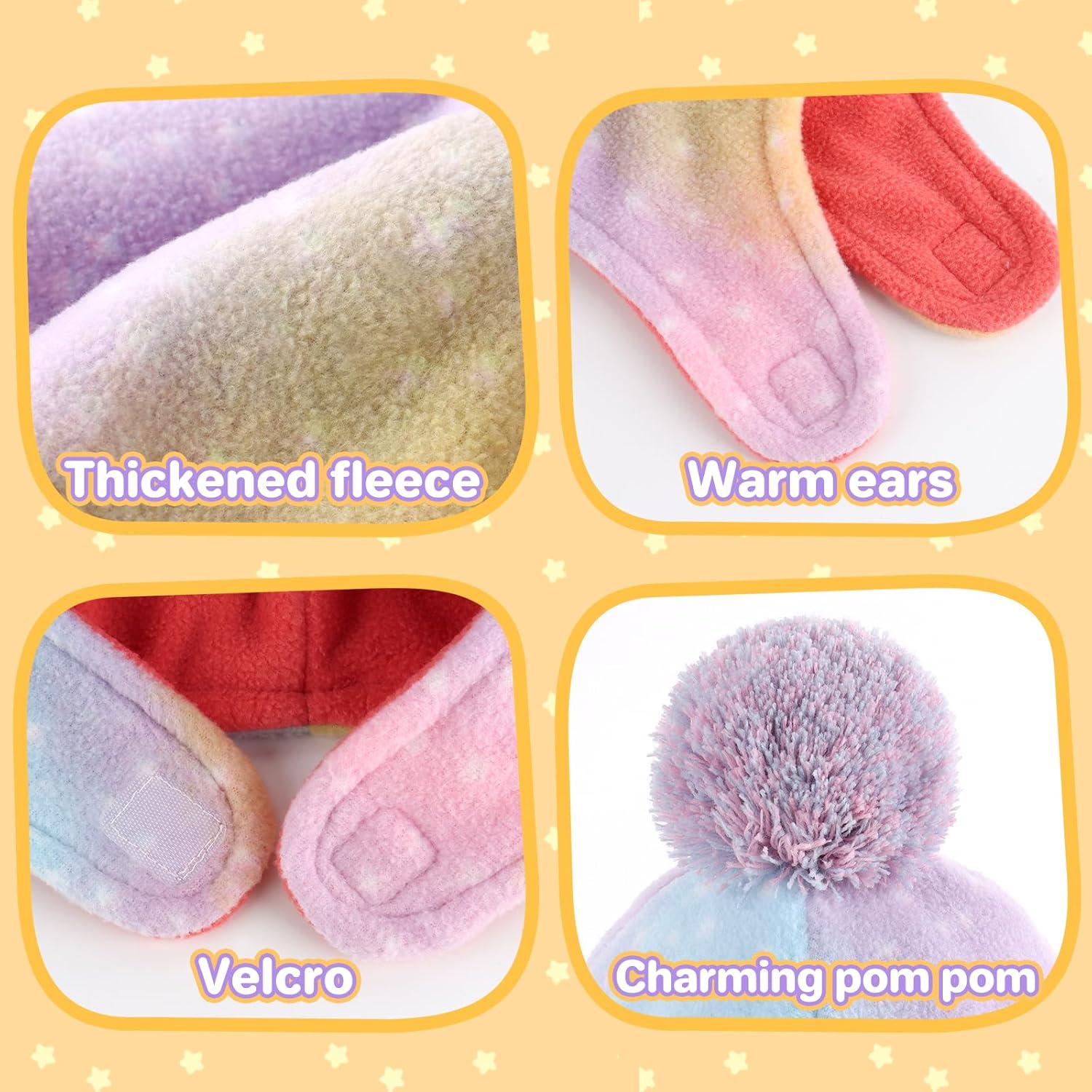1760838133_Baby-Beanie-Hat-Pom-Full-Hood-Hat-Toddler-Winter-Hat-Fleece-Earflap-Cap-for-6M-4T-Boys-Girls-Winter.jpg Baby Beanie Hat Pom Full Hood Hat Toddler Winter Hat Fleece Earflap Cap for 6M-4T Boys Girls Winter - Image 4