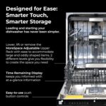 Kenmore 24" Built-in Stainless Steel Tub Dishwasher EasyFlex 3rd, SmartWash, UltraWash Plus, TurboDry, MoreSpace Adjustable Rack, Energy Star Certified, Black - Image 6