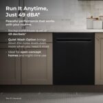 Kenmore 24" Built-in Stainless Steel Tub Dishwasher EasyFlex 3rd, SmartWash, UltraWash Plus, TurboDry, MoreSpace Adjustable Rack, Energy Star Certified, Black - Image 8