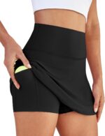 Womens Skort Tennis Skirt with Pocket Shorts Mini Golf Skirts High Waisted Athletic Skorts Summer Workout - Image 3