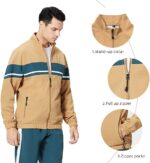 LBL Leading the Better Life Men's Sweat Suit 2 Piece Outfit Casual Contrast Sports Jogging Tracksuits Set - Image 4
