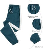 LBL Leading the Better Life Men's Sweat Suit 2 Piece Outfit Casual Contrast Sports Jogging Tracksuits Set - Image 5