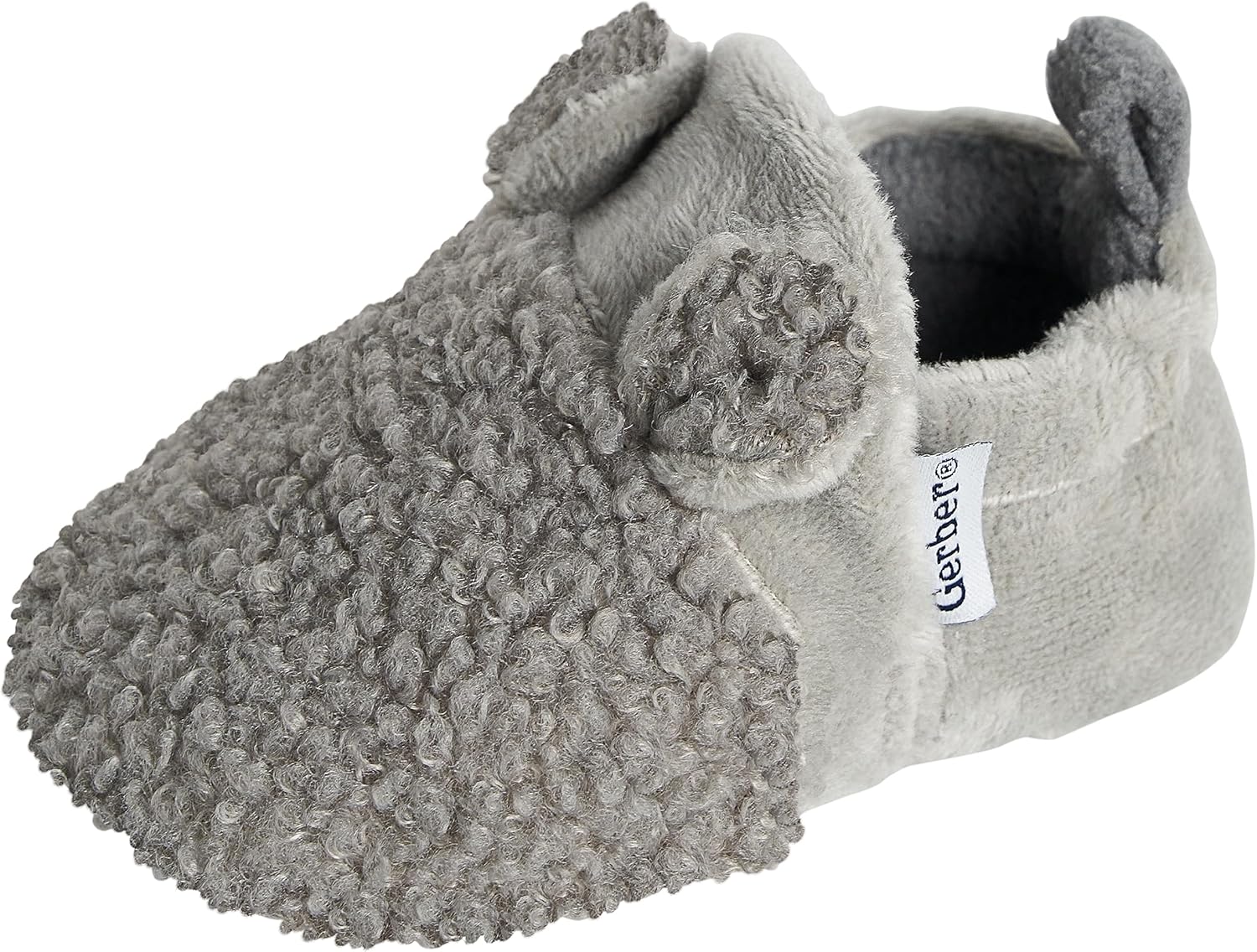 1760903341_Gerber-unisex-baby-Fleece-Lined-Non-Skid-Soft-Slipper-Booties-With-EarsSlipper.jpg Gerber unisex-baby Fleece Lined Non Skid Soft Slipper Booties With EarsSlipper - Image 4