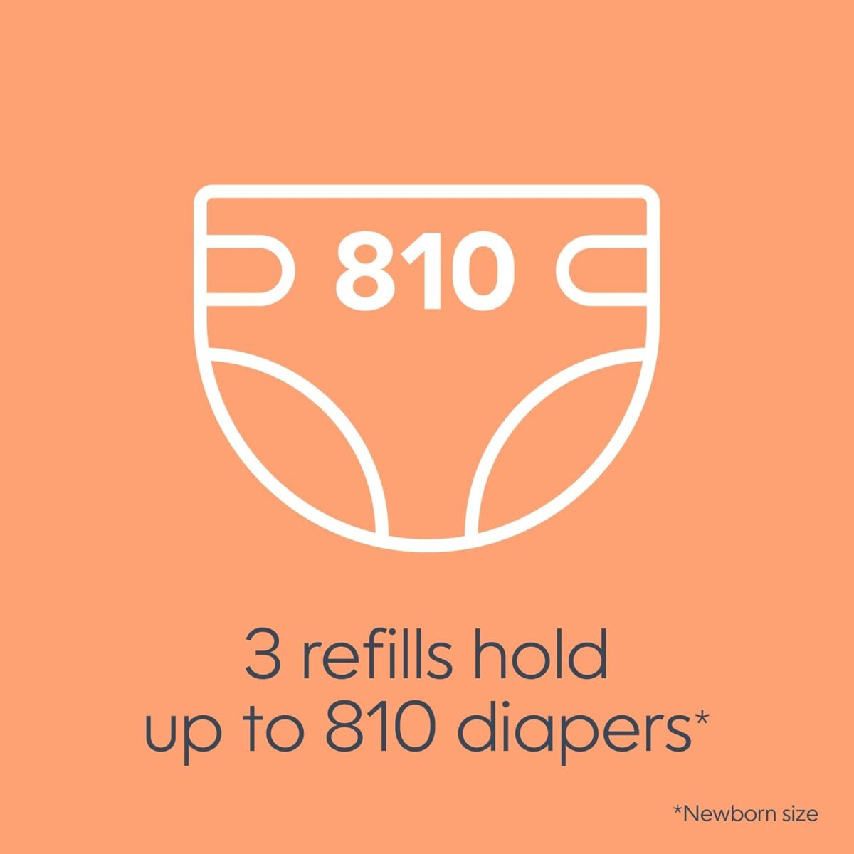 Diaper Genie Bags Refills 270 Count (Pack of 3) Clean Laundry Scent | Diaper Pail Refills with Max Odor Lock | Holds up to 810 Newborn Diapers - Image 6