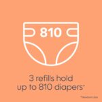 Diaper Genie Bags Refills 270 Count (Pack of 3) Clean Laundry Scent | Diaper Pail Refills with Max Odor Lock | Holds up to 810 Newborn Diapers - Image 6