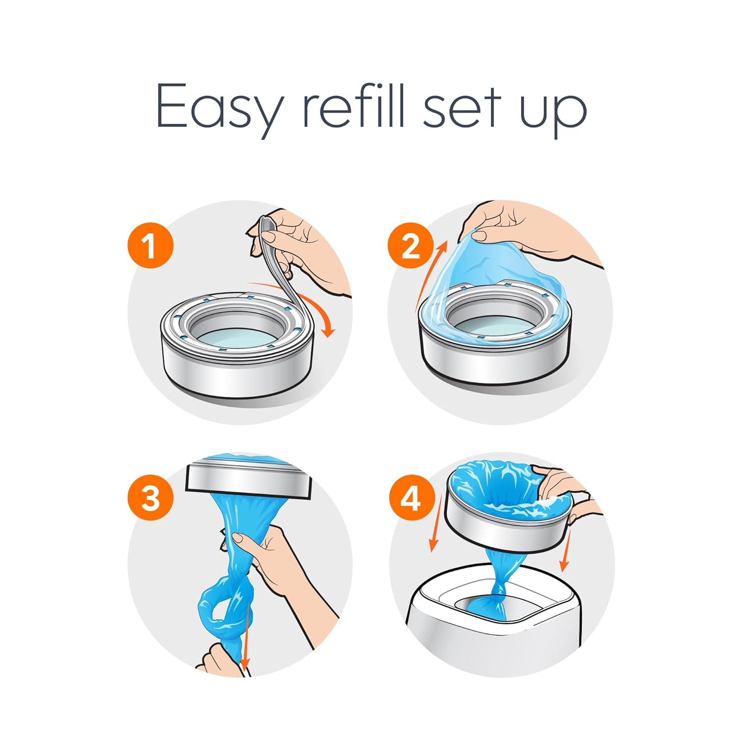 1760905643_Diaper-Genie-Bags-Refills-270-Count-Pack-of-3-Clean-Laundry-Scent-Diaper-Pail-Refills-with-Max-Odor-Lock-Holds-up-to-810-Newborn-Diapers.jpg Diaper Genie Bags Refills 270 Count (Pack of 3) Clean Laundry Scent | Diaper Pail Refills with Max Odor Lock | Holds up to 810 Newborn Diapers - Image 7