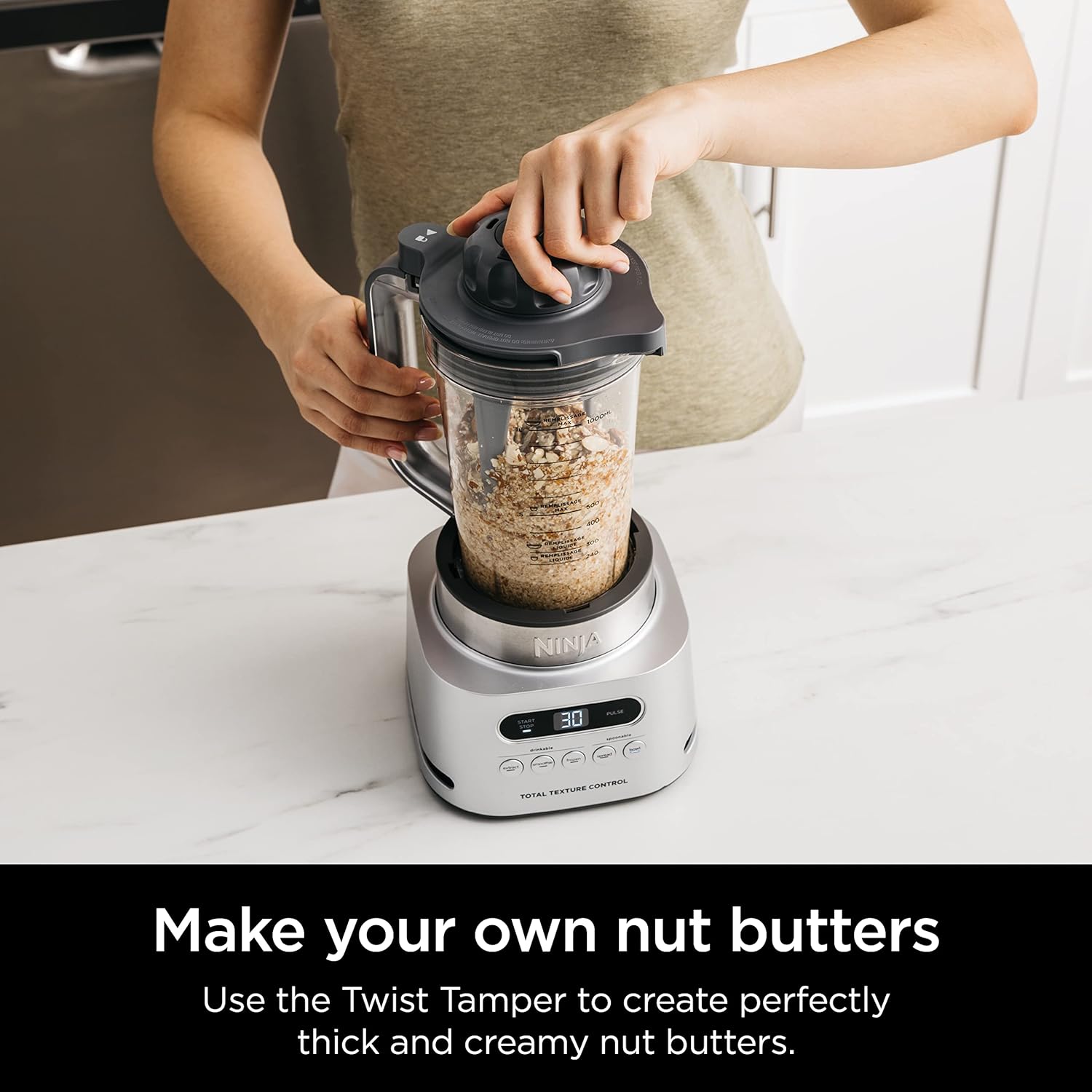 1760906699_Ninja-SS151-TWISTi-Blender-DUO-High-Speed-1600-WP-Smoothie-Maker-Nutrient-Extractor-5-Functions-Smoothie-Spreads-More-smartTORQUE-34-oz.-Pitcher-2-To-Go-Cups-Gray.jpg Ninja SS151 TWISTi Blender DUO, High-Speed 1600 WP Smoothie Maker & Nutrient Extractor* 5 Functions Smoothie, Spreads & More, smartTORQUE, 34-oz. Pitcher & (2) To-Go Cups, Gray - Image 9