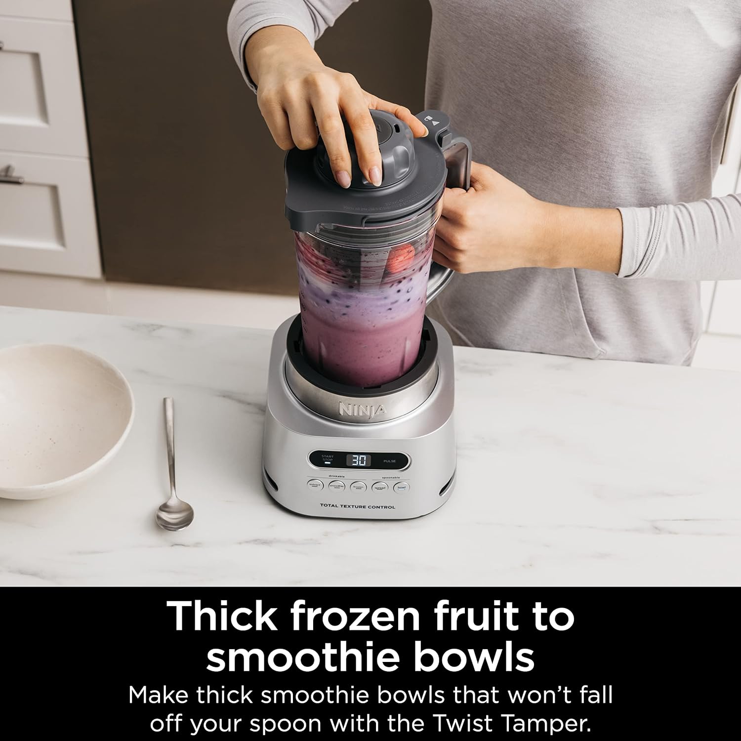 1760906701_Ninja-SS151-TWISTi-Blender-DUO-High-Speed-1600-WP-Smoothie-Maker-Nutrient-Extractor-5-Functions-Smoothie-Spreads-More-smartTORQUE-34-oz.-Pitcher-2-To-Go-Cups-Gray.jpg Ninja SS151 TWISTi Blender DUO, High-Speed 1600 WP Smoothie Maker & Nutrient Extractor* 5 Functions Smoothie, Spreads & More, smartTORQUE, 34-oz. Pitcher & (2) To-Go Cups, Gray - Image 10