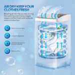 Bonnlo 17.8lbs Fully Automatic Washer, 2 in 1 Portable Washing Machine, Top Load Washer and Spin Dryer Combo with Drain Pump, 8 Washing Programs & 5 Water Level for Home, Apartment - Image 4