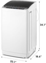 Bonnlo 17.8lbs Fully Automatic Washer, 2 in 1 Portable Washing Machine, Top Load Washer and Spin Dryer Combo with Drain Pump, 8 Washing Programs & 5 Water Level for Home, Apartment - Image 7