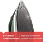BLACK+DECKER Vitessa Advanced Steam Iron, ICR2020, Even Steam Nonstick Soleplate, Auto Shutoff, Tangle-Free Retractabel Cord, Green - Image 5