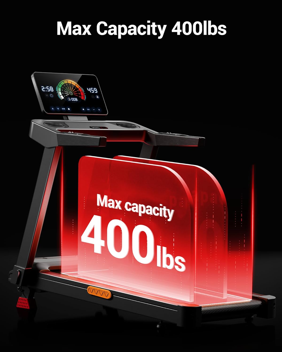 1760912569_UMAY-Fitness-Treadmill-with-3-Level-Incline-Treadmills-for-Home-Auto-Folding-with-Pulse-Sensors-300-LBS-Capacity-3.0HP-Quiet-Brushless-Max-8.7-MPH.jpg UMAY Fitness Treadmill with 3-Level Incline, Treadmills for Home Auto Folding with Pulse Sensors, 300 LBS Capacity, 3.0HP Quiet Brushless, Max 8.7 MPH - Image 4