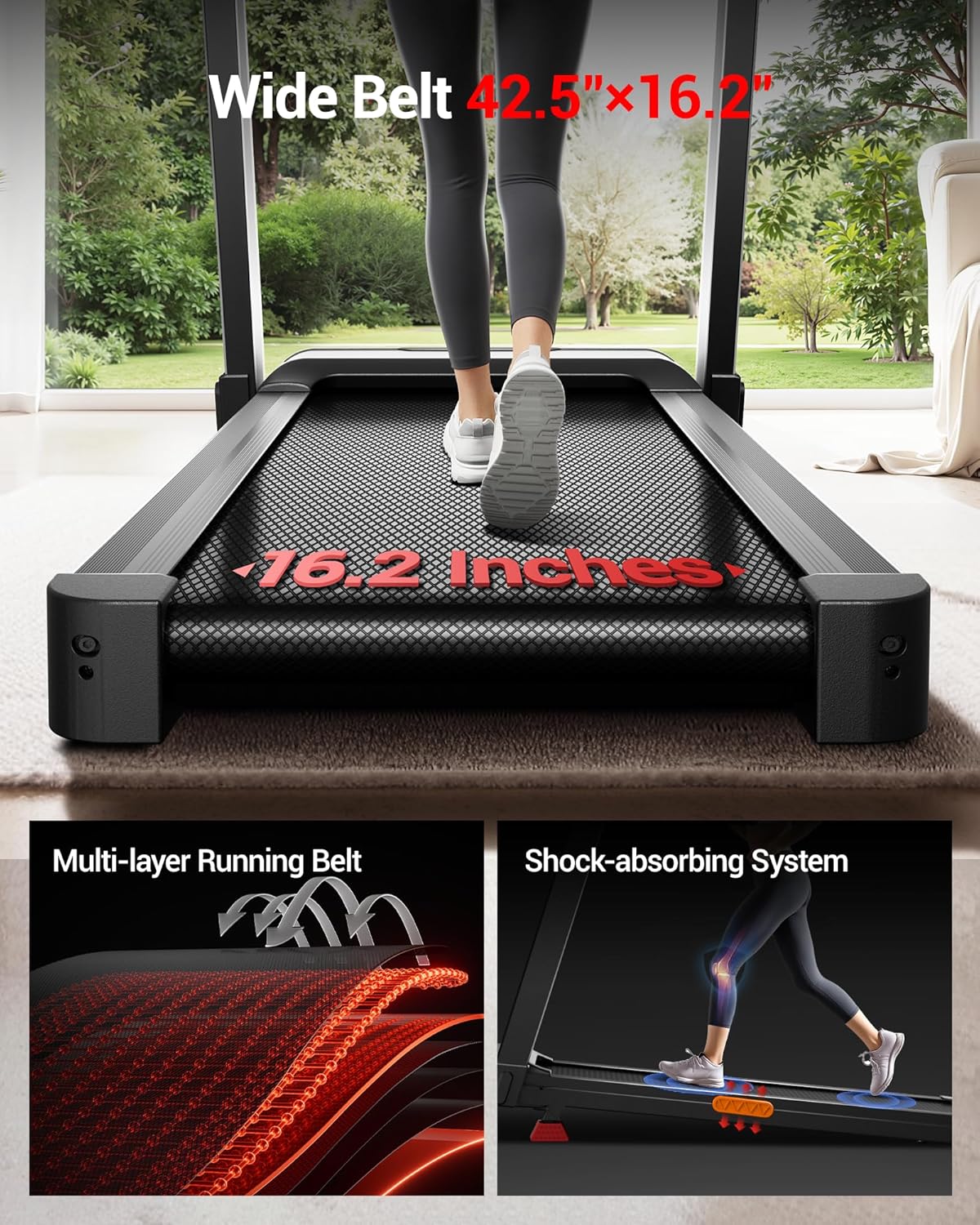1760912570_UMAY-Fitness-Treadmill-with-3-Level-Incline-Treadmills-for-Home-Auto-Folding-with-Pulse-Sensors-300-LBS-Capacity-3.0HP-Quiet-Brushless-Max-8.7-MPH.jpg UMAY Fitness Treadmill with 3-Level Incline, Treadmills for Home Auto Folding with Pulse Sensors, 300 LBS Capacity, 3.0HP Quiet Brushless, Max 8.7 MPH - Image 5