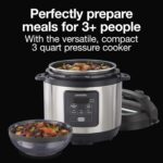 Proctor Silex Proctor-Silex Simplicity 4-in-1 Electric Pressure Cooker, 3 Quart Multi-Function With Slow Cook, Steam, Sauté, Rice, Stainless Steel (34503) - Image 3