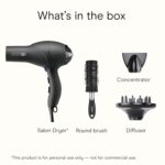 Infiniti PRO CONAIR Hair Dryer with Diffuser, Professional AC Motor, Tourmaline Ceramic Technology Blow Dryer, Includes Concentrator and Blowout Brush, Amazon Exclusive, Gray - Image 9