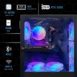 STGAubron Gaming PC Computer Desktop, Intel Core i7 8th Gen up to 4.1G, GeForce RTX 3050 6G, 16G DDR4, 512G SSD, WiFi 6, BT 5.2, RGB Fan x6, Windows 11 Home - Image 4