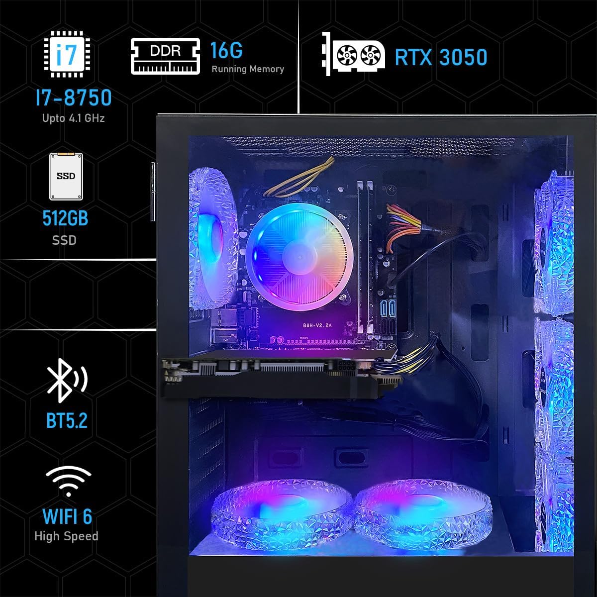 1760921388_STGAubron-Gaming-PC-Computer-Desktop-Intel-Core-i7-8th-Gen-up-to-4.1G-GeForce-RTX-3050-6G-16G-DDR4-512G-SSD-WiFi-6-BT-5.2-RGB-Fan-x6-Windows-11-Home.jpg STGAubron Gaming PC Computer Desktop, Intel Core i7 8th Gen up to 4.1G, GeForce RTX 3050 6G, 16G DDR4, 512G SSD, WiFi 6, BT 5.2, RGB Fan x6, Windows 11 Home - Image 4